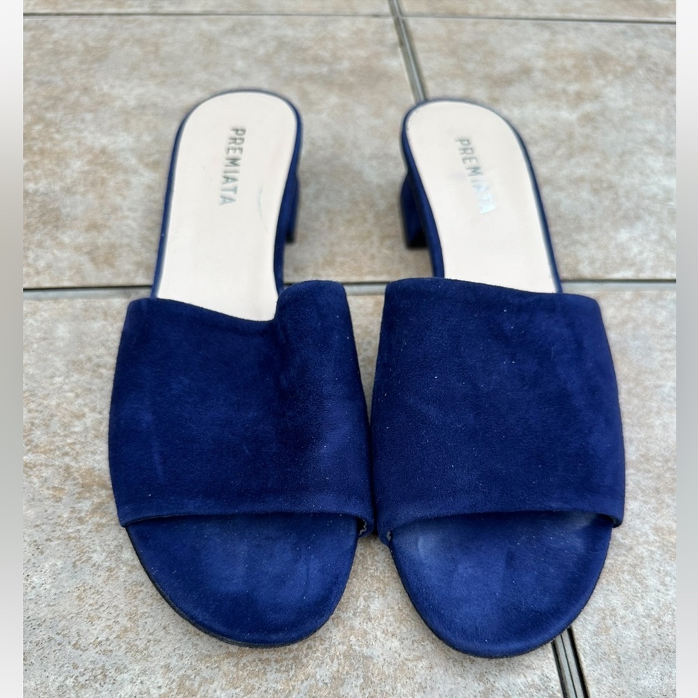 Premiata Blue Suede Sandals